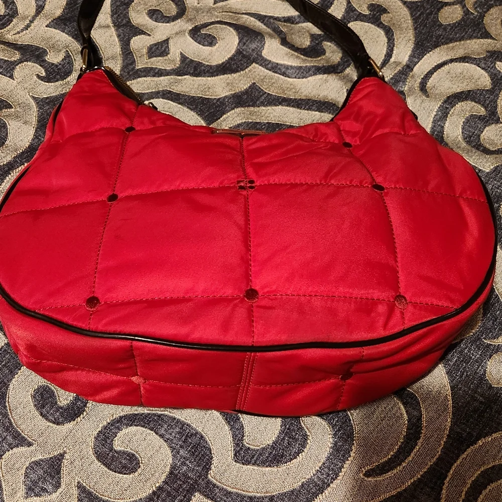 Kate Spade red quilted hobo purse